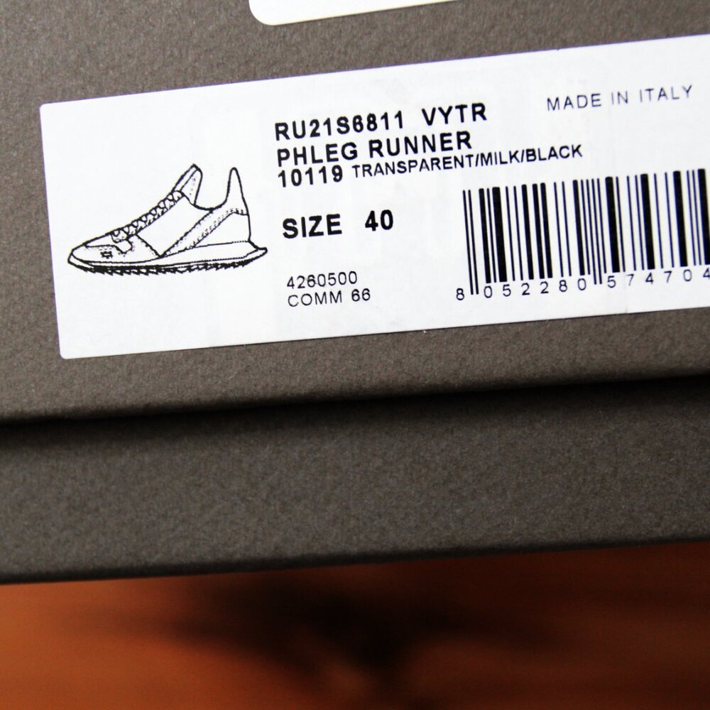 BNWT SS21 RICK OWENS "PHLEGETHON" PHLEG RUNNER 40 - Picture 8 of 11